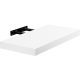  Stilista Regal aus laminierter Platte 90 x 23,5 cm weiß