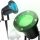  Solarlampe Decorya schwarz 31 cm 1 Stk. + FARBE RGB GLÜHBIRNE DYNAMISCH WECHSELND GU10