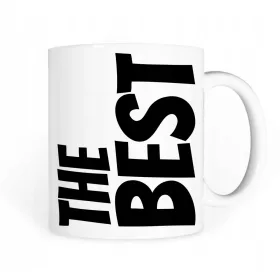    Gadget Master Becher THE BEST MUG 500 ml SCHWARZE Keramik 450 ml