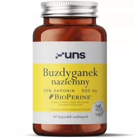   UNS Buzyganek Naziemny 95% Saponin 1000mg – Vitalität und Testosteron Booster, 60 vegane Kapseln