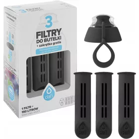  DAFI-Flaschenfilter (3 Stk.) + SCHWARZER Verschluss