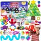 ADVENTSKALENDER-SET MIT ANTI-STRESS-SPIELZEUG FIDGET TOYS GROSSER SCHLÜSSELANHÄNGER