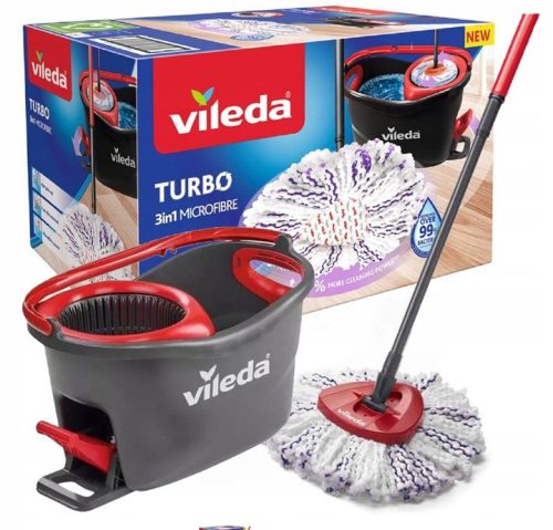 Vileda Turbo 3in1 Eimer- und Streifenmopp