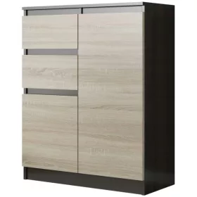  Mobene Moderne Kommode 80 x 40 x 98 cm Wenge matt