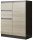  Mobene Moderne Kommode 80 x 40 x 98 cm Wenge matt