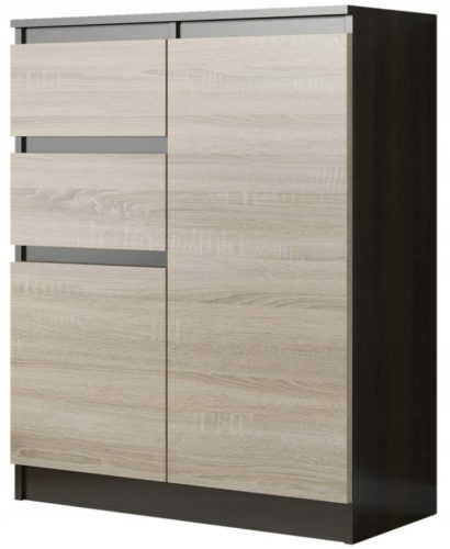  Mobene Moderne Kommode 80 x 40 x 98 cm Wenge matt