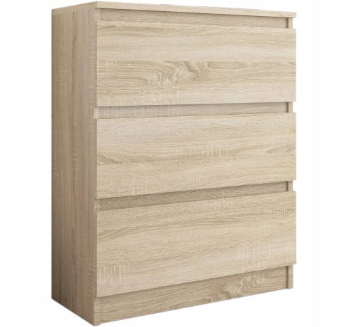 Mobene Moderne Kommode 70 x 40 x 76 cm, matte Sonoma-Eiche