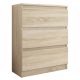  Mobene Moderne Kommode 70 x 40 x 76 cm, matte Sonoma-Eiche