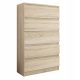  Mobene R-5 Kommode 70 x 40 x 121cm Sonoma-Eiche matt