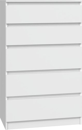  Mobene Moderne Kommode 70 x 40 x 121 cm mattweiß