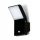  Kwazar Luminaire Gartenwandleuchte, schwarz, integrierte 9-W-LED-Quelle