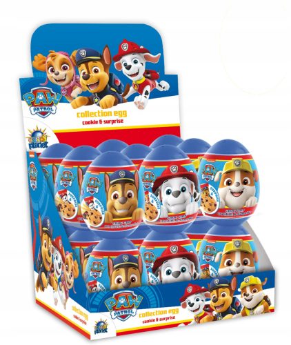 PAW Patrol Überraschungseier mit Schokoladenstückchen-Cookie, 18 Stück Packung