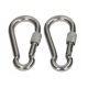  KARABINER 10x100, EDELSTAHL, MIT SICHERUNG