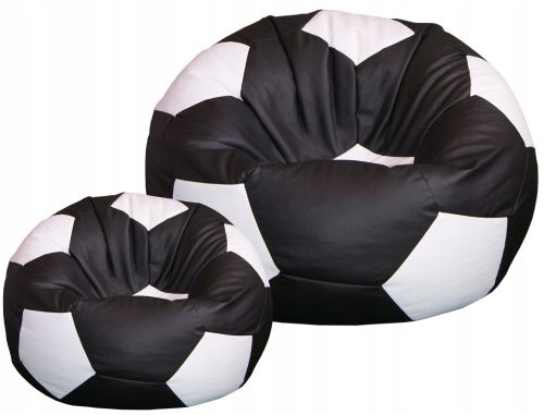 GREAT Pouf-Sessel Fußball XXXL TOFFEL Öko-Leder