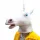  Gadget Master Einhorn-Gesichtsmaske aus mehrfarbigem Latex