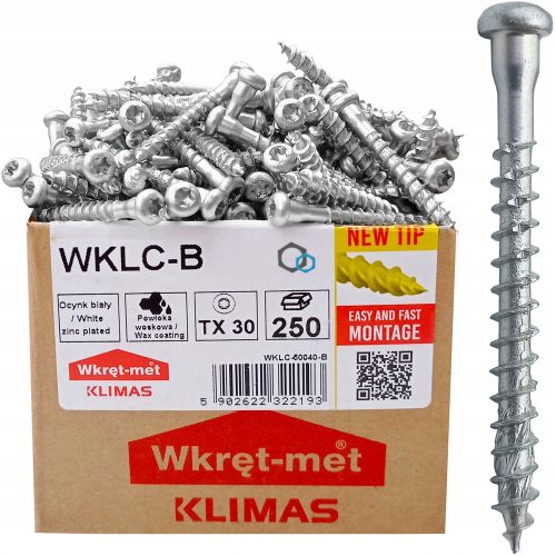 Klimas Holzschrauben 5 x 40 mm 250 Stk.