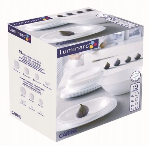 Abendessenservice Luminarc Carine Neo White Tafelservice 19-tlg.