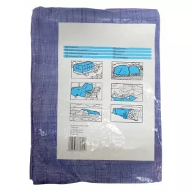 Robuste blaue Abdeckplane 12m x 20m zum Schutz Ihrer Objekte