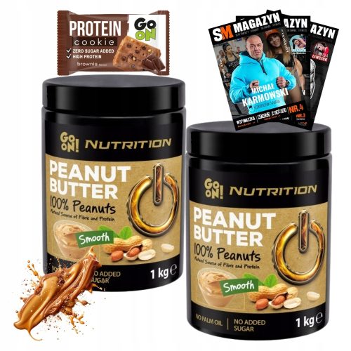 Erdnussbutter Set GO ON 2x1000g und Protein Cookie Gratis