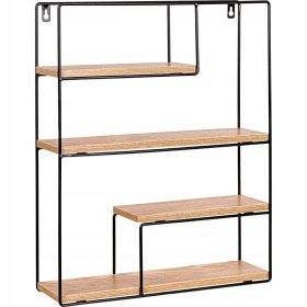  Stilista MDF-Regal, 40 x 13 cm, Brauntöne