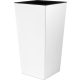  Prosperplast Blumentopf 40 cm x 40 x 75 cm Durchmesser 40 cm weißer Kunststoff + Einsatz für quadratische Töpfe IPWKS400