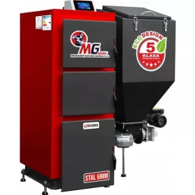  MGweld-Stahlofen für Öko-Erbsenkohle 24 kW
