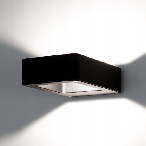  Kwazar Luminaire Gartenwandleuchte, schwarz, integrierte 5-W-LED-Quelle