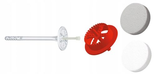 STIFTVERBINDER FÜR STYROFOAM 16 cm + Kappen