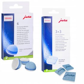    Reinigungstabletten für Wasserkocher und Kaffeemaschinen Jura 62715 6 Stk. + Entkalkungstabletten für Jura-Kaffeemaschinen Entkalkungstabletten