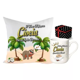  KISSEN + BECHER-SET ALS GESCHENK – FÜR Tante