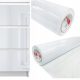  Tapete, selbstklebende Folie, weißes PVC-Furnier, 10 m