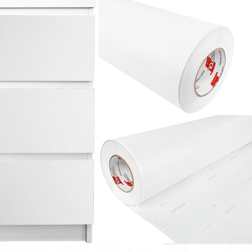  ORACAL PVC-Folie, mattweißes Möbelfurnier, 100 x 4 m