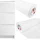  PVC-Folie Mattweißes Farbfurnier FÜR MÖBEL 1m x 9m