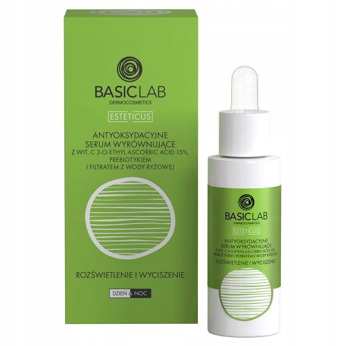Antioxidatives Serum mit 15% Vitamin C für strahlende und beruhigte Haut, BasicLab, 30 ml