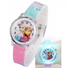  Kinderuhr für Kinder Mädchen, FROZEN, ELSA, LED