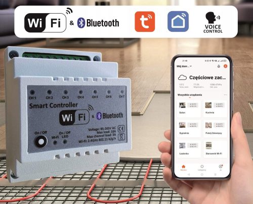WLAN-Fußbodenheizungsregler – 7 Zonen