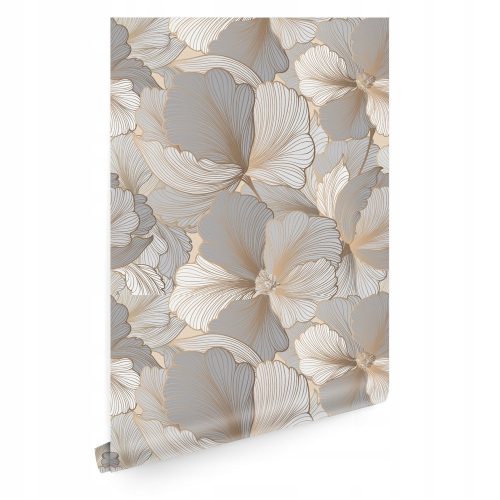 Goldene Glamour-Blätter-Tapete T01616