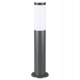  Wideshop E27 runder Lichtmast, 48 cm, grau