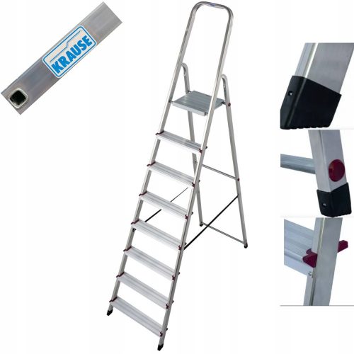 Krause Leiter 3,65 m Aluminium 1 x 8 bis 150 kg