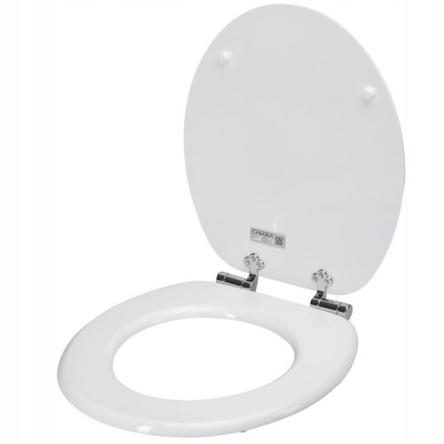 WideShop Toilettensitz Weißer MDF-Sitz