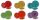 SET TELLER UND SCHALEN MPLCo RAINBOW gefliester Speiseteller