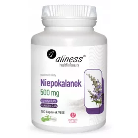   Aliness Niepokalanek 500 mg - Hormonelle Balance für Frauen, 100 Kapseln VEGAN
