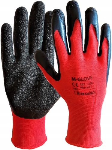M-Glove L2001 RED Handschuhe Größe 9 - L 120 Paar