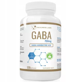   GABA Gamma-Aminobuttersäure 750mg von PROGRESS LABS® - Vegan, Sicher, Hochdosiert