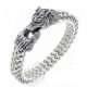  WOLF-ARMBAND FÜR HERREN, EDELSTAHL 316L
