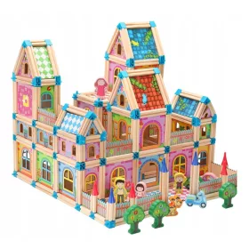  GROSSES SET Bauklötze zum Hausbau