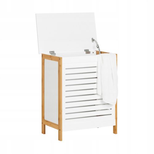 Wäschekörbe und -behälter SoBuy freistehender Wäschekorb 80l, weiß