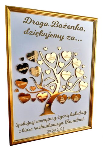  3D-Baumrahmen als Geschenk zum Tag des Bildungslehrers