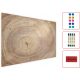 Magnettafel mit Touristenmagneten Allboards Magnettafel in Holzoptik 90x60 cm + Zubehör