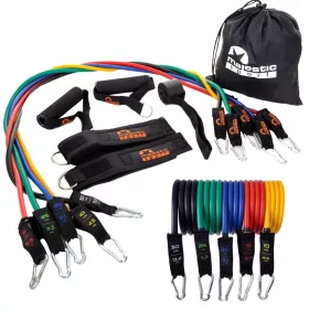  Set mit 5 Widerstandsbändern für PRO-Expander-Übungen